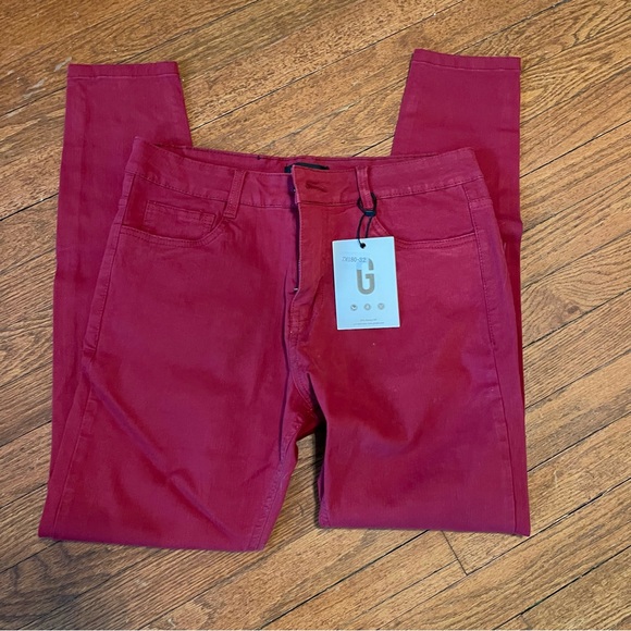 Men’s Skinny Stretch Red Jeans (32) - Picture 2 of 6